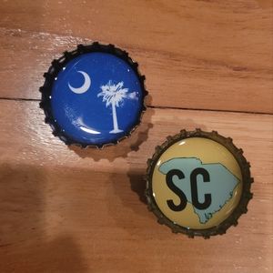 SC bottle cap magnets